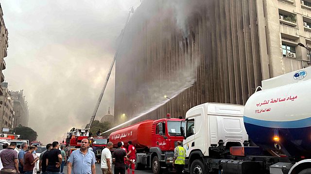 Four feared dead and several injured in Cairo Telecom company blaze thumbnail
