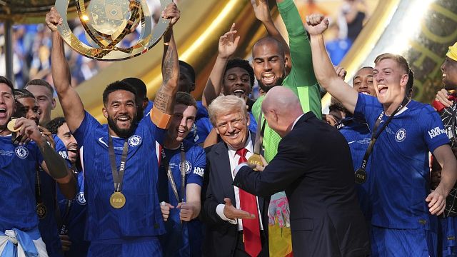 Trump awards Chelsea Club World Cup trophy after historic 3-0victory against PSG