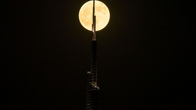 Asia and Europe treated to full lunar eclipse