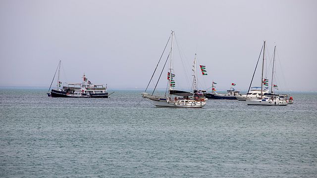 Gaza aid flotilla reports second drone attack in Tunisian port