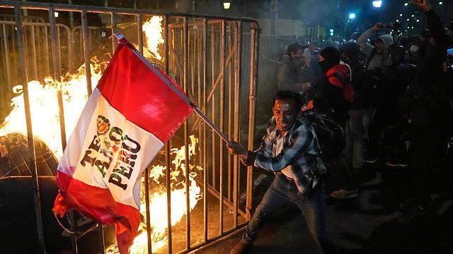Protests erupt in Peru as demonstrators demand president’s resignation