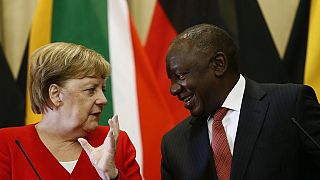 Angela Merkel en viste en Afrique du sud