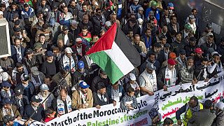 Moroccans protest against U.S Middle East Peace Plan