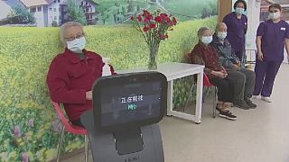 A nursing home in China uses robots to protect elderly from virus