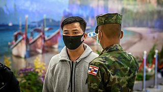 Taiwan soldiers in virus cluster infection drill [No Comment]