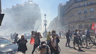 Manifestation de sans-papiers à Paris