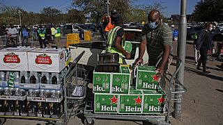 Liquor shops flooded as South Africa eases alcohol restriction