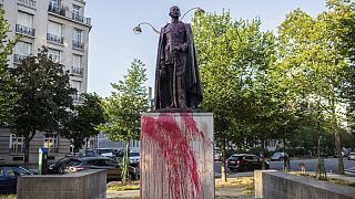 Paris statue of colonial governor defaced amid anti-racism protests