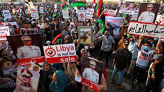 Protest against Turkish intervention in Benghazi