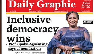 Ghana awaits first female VP if opposition wins 2020 polls