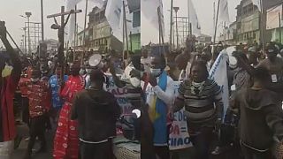 Congolese Catholics march in Kinshasa against 'tainted' poll boss