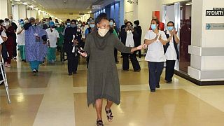 77-days in hospital: South African woman dances after virus recovery