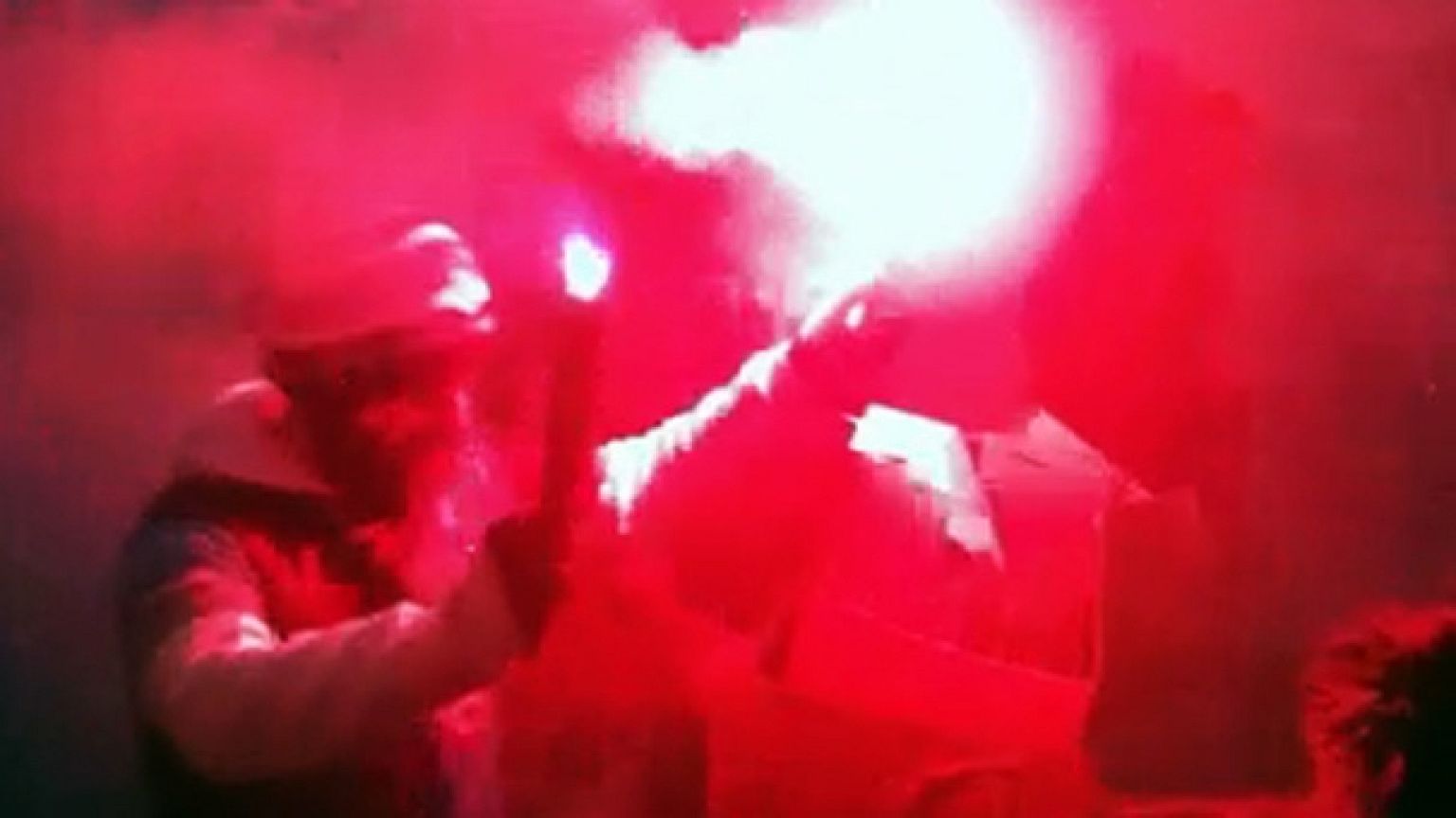 Football fans in Istanbul