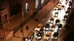 Car demonstration in Aleppo in Syria