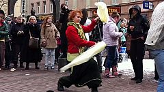 Flash mob en plein centre de Moscou