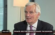 Barnier: "exigimos que el sector privado participe en el rescate de la deuda"