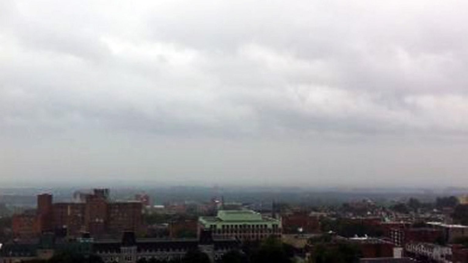 Hurricane Irene seen from Montreal