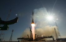 Soyuz descola pela primeira vez do Porto Espacial Europeu