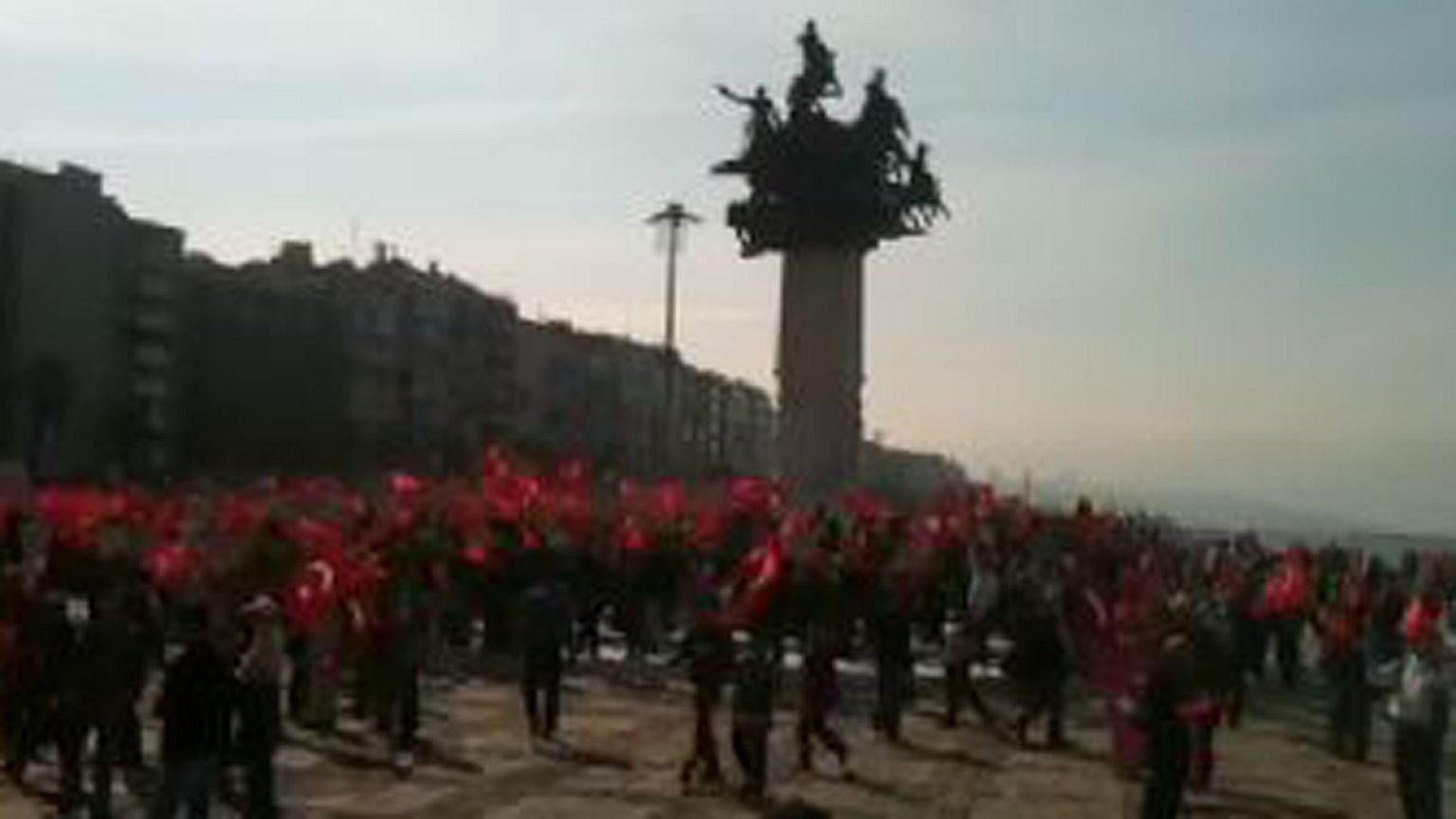 Protest march against terrorism in Izmir