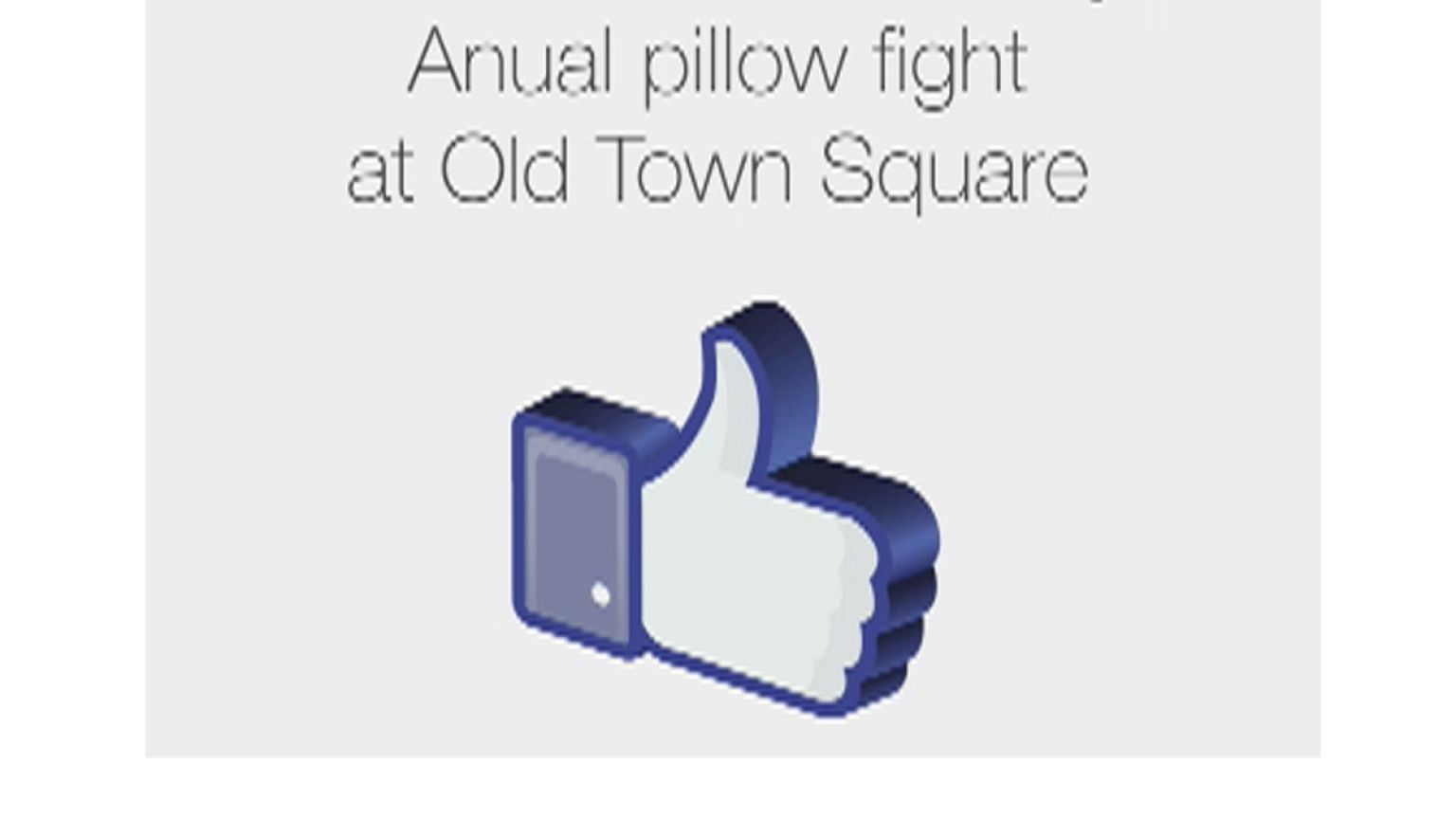 Annual pillow fight in Prague