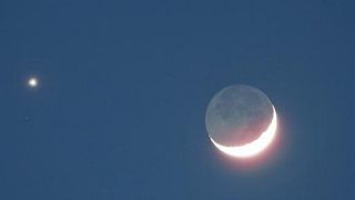 La Lune et deux planètes La Lune et deux planètes