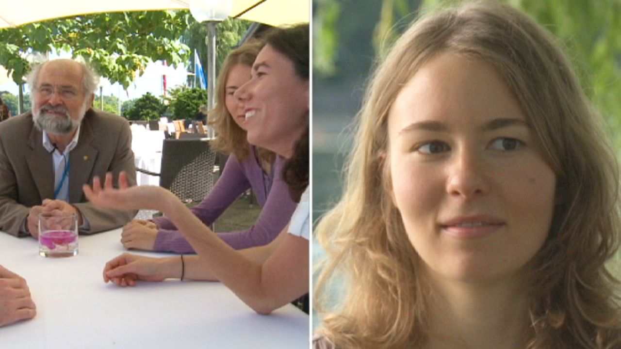 Nobelpreisträger treffen auf ihre möglichen Nachfolger Nobelpreisträger treffen auf ihre möglichen Nachfolger