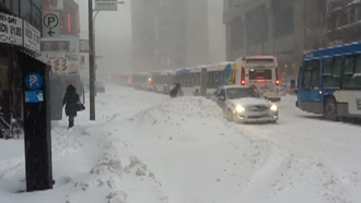 Heavy storm in Montreal