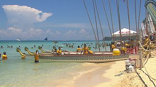 L'île de Boracay, un paradis pour les accros de la planche à voile et du kitesurf...