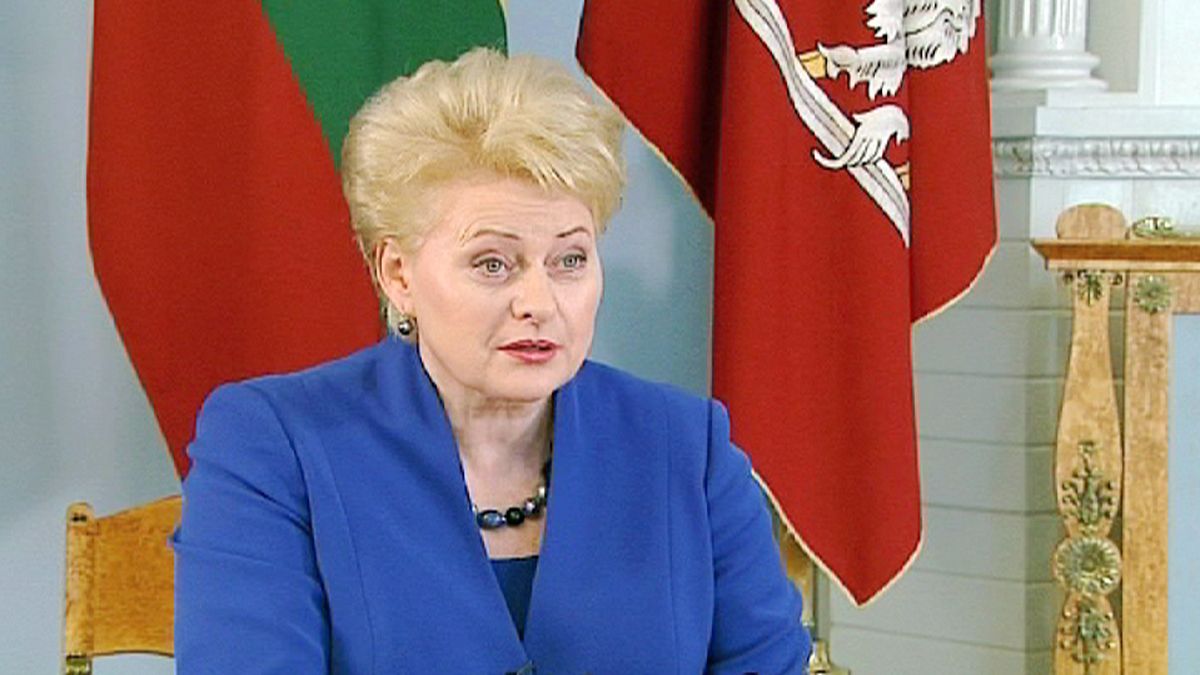 Dalia Grybauskaite, presidenta lituana: "Lituania no necesita un referéndum para entrar en la zona euro"