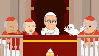 Pope Francis gets animated