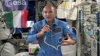 Luca Parmitano on board the International Space Station
