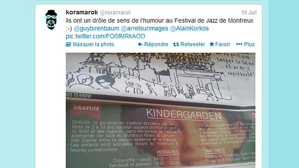 Grosse gaffe au Festival de Montreux : une photo du petit Grégory illustre une publicité Grosse gaffe au Festival de Montreux : une photo du petit Grégory illustre une publicité