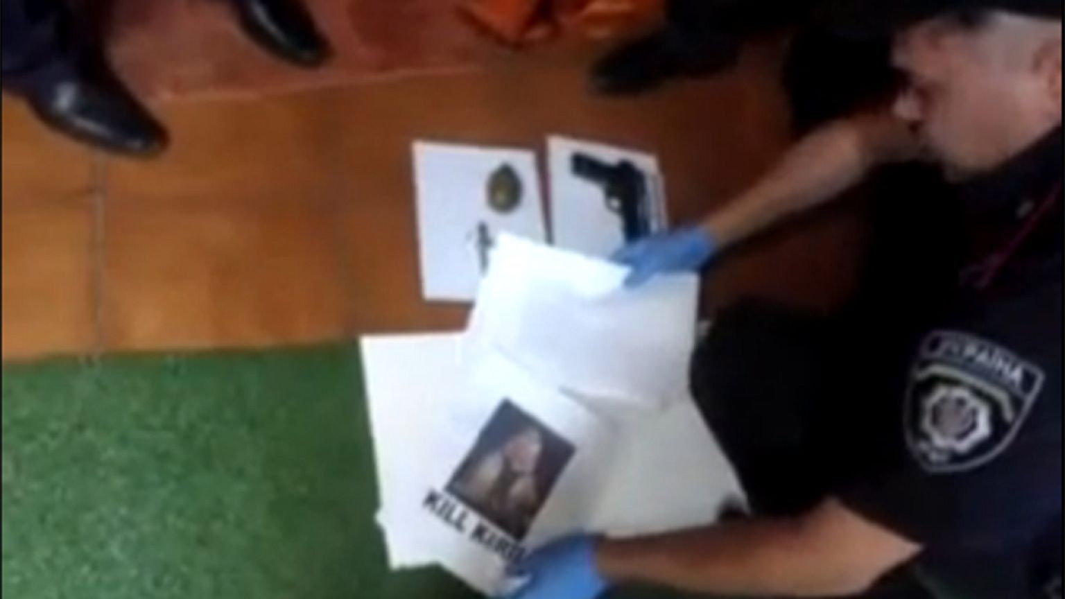 Ukraine police claim gun and grenade seized in FEMEN's offices