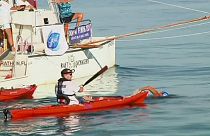 Diana Nyad becomes the first to swim Florida Straits without shark cage