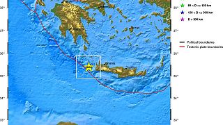 Erdbeben westlich von Kreta