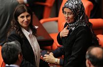 Turkey: Four MPs wear head scarves in parliament