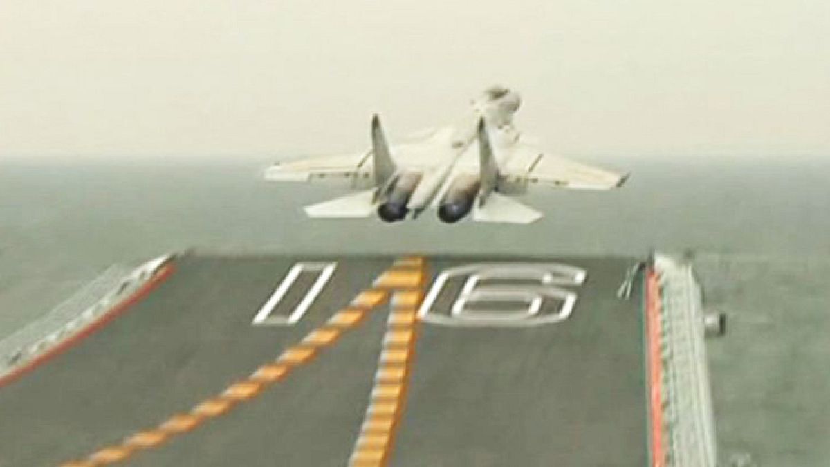 'Flying Sharks': China's first display of Jet Fighter Shenyang J-15-555