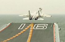 'Flying Sharks': China's first display of Jet Fighter Shenyang J-15-555