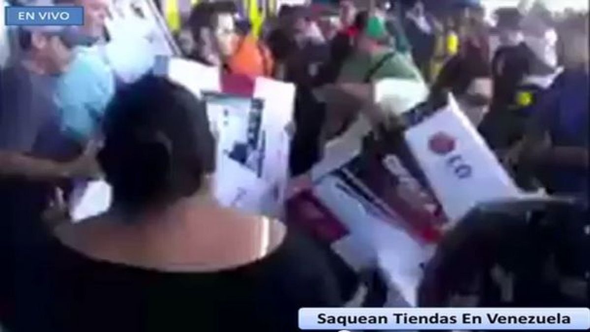 Watch: Looting in Venezuela after government launches attack on 'bourgeois parasites'