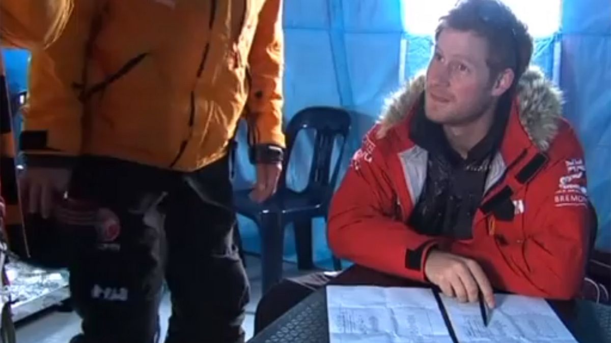 Harry herceg az Antarktiszon túrázik