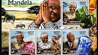 The postage stamp tributes to Nelson Mandela