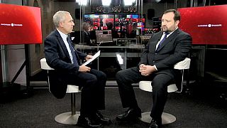 تقرير و مقابلة في استوديوهات يورونيوز - بروكسل - مع نائب رئيس الوزراء الاوكراني