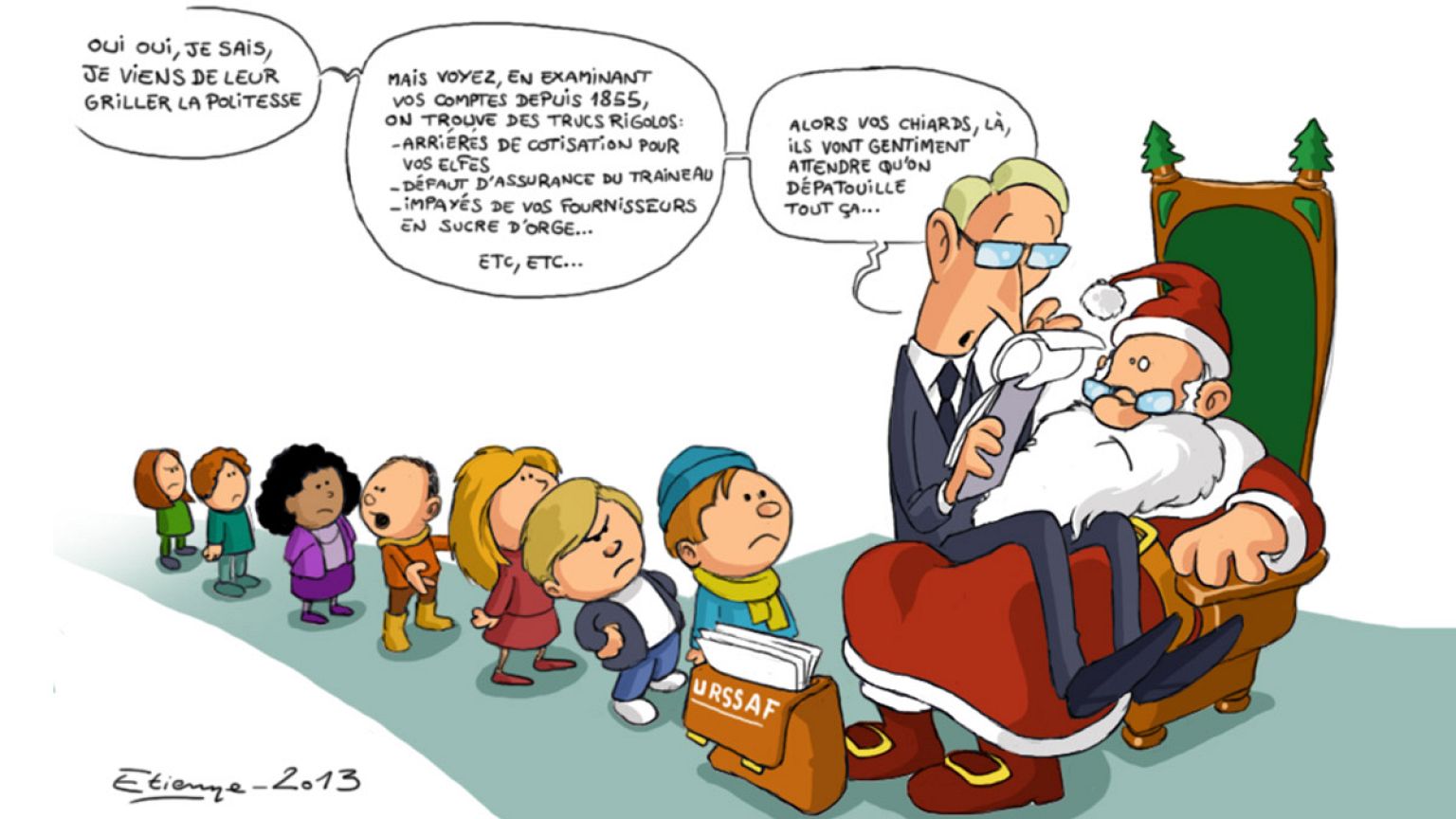 Franchement, le Père Noël risque de ne pas passer l'hiver !