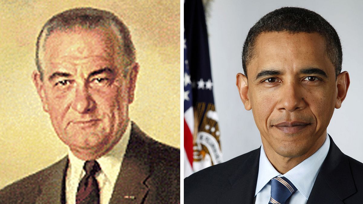 The torch has passed: Obama takes over “War on Poverty” from LBJ
