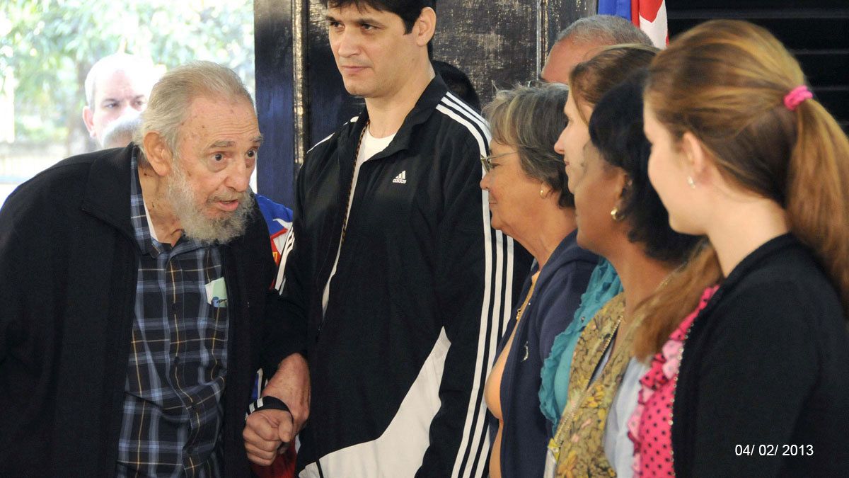 Fidel Castro saiu à rua