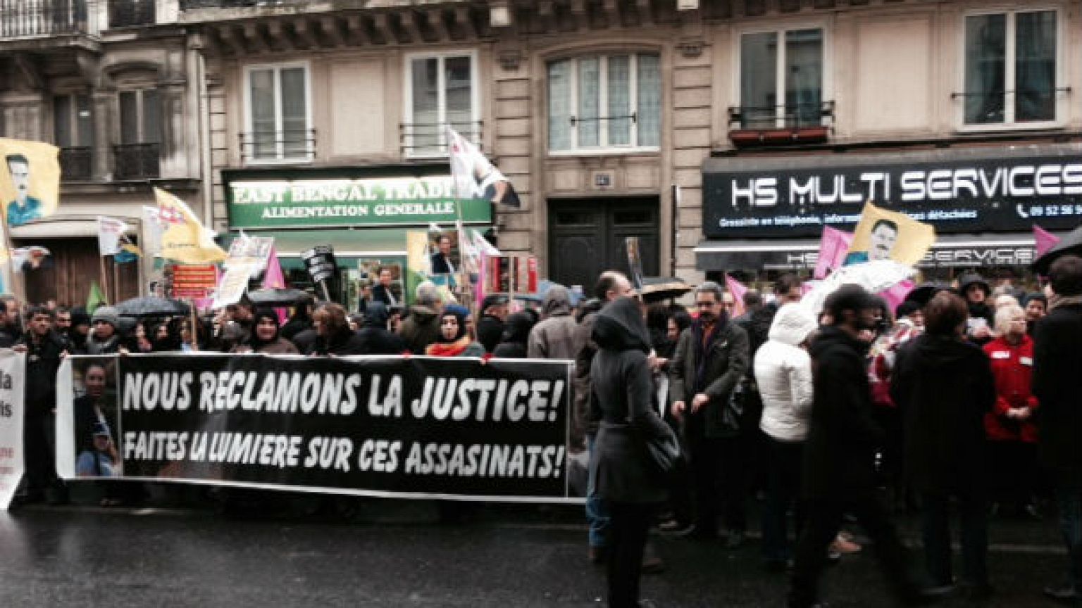 Manifestation à Paris un an après l'assassinat de 3 militantes kurdes