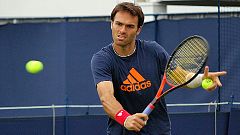 Triumphant comeback for British tennis star Ross Hutchins after cancer battle