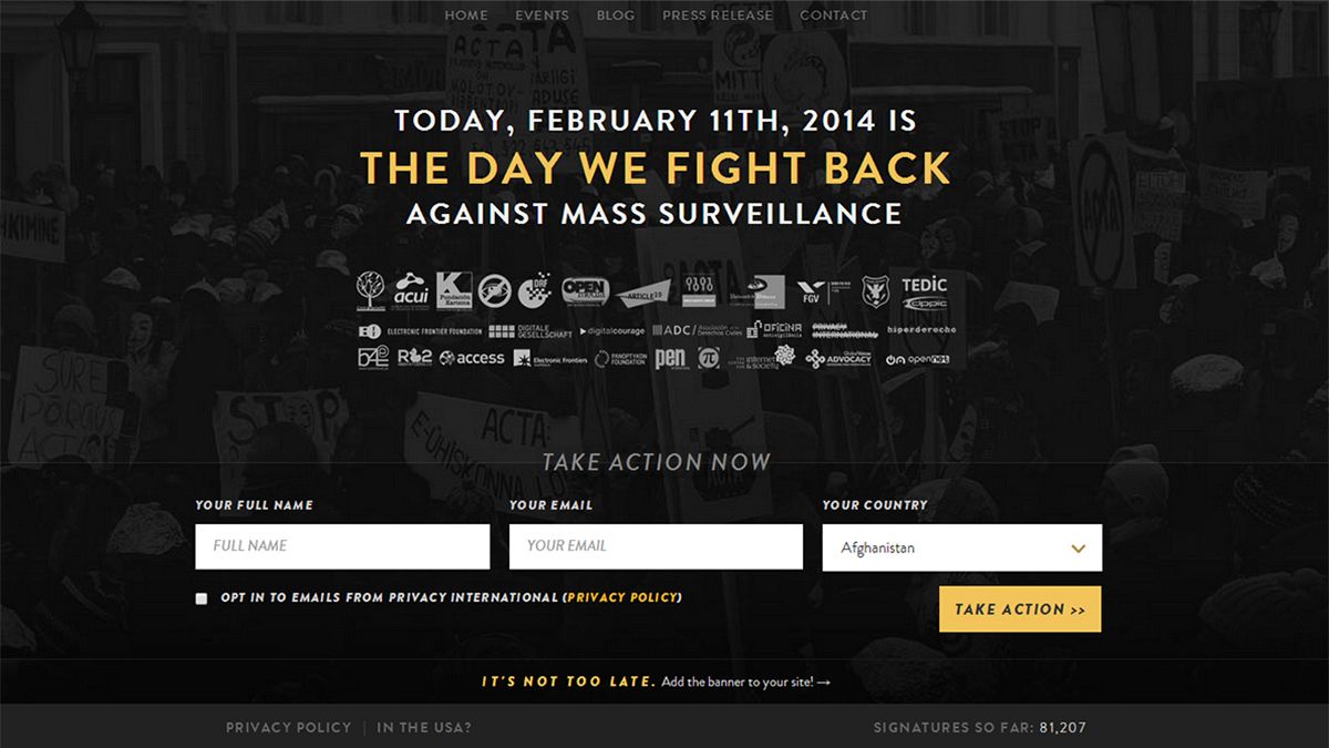 Worldwide day of activism to "fight back" against mass surveillance