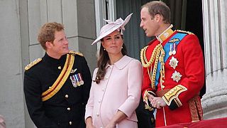 Watch: Royal princes William and Harry help in UK flood relief effort