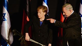 Unfortunate photo sees Angela Merkel given apparent Hitler moustache